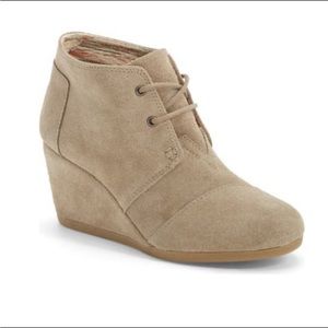 TOMS Desert Sand Wedge Bootie